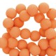 Acryl Perlen rund 6mm matt Coral orange